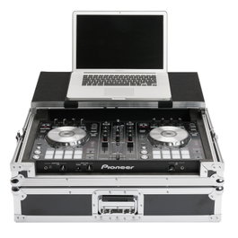 Magma DJ Controller Workstation pour DDJ-SR/SR2/RR, avec plateau coulissant pour ordinateur portable, en bois et aluminium