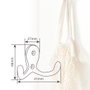 Hantums Percha colgador doble Cromado
