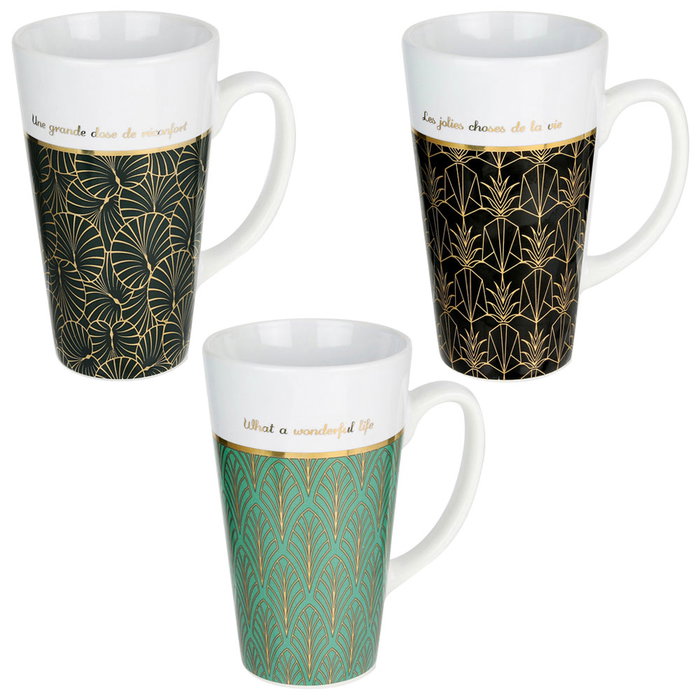 Home Deco Factory Mug Art Decó 400 ml Home Deco Factory Mug Art Decó 400 ml