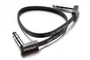 EBS PCF-DL Cable Jack Jack 28 cm Noir - Flat Patch Deluxe Serie Or 24K