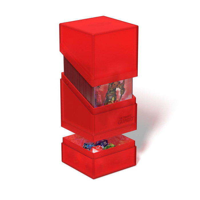 Ultimate Guard Boulder'n'Tray 100+ - Ruby Ultimate Guard Boulder'n'Tray 100+ - Ruby