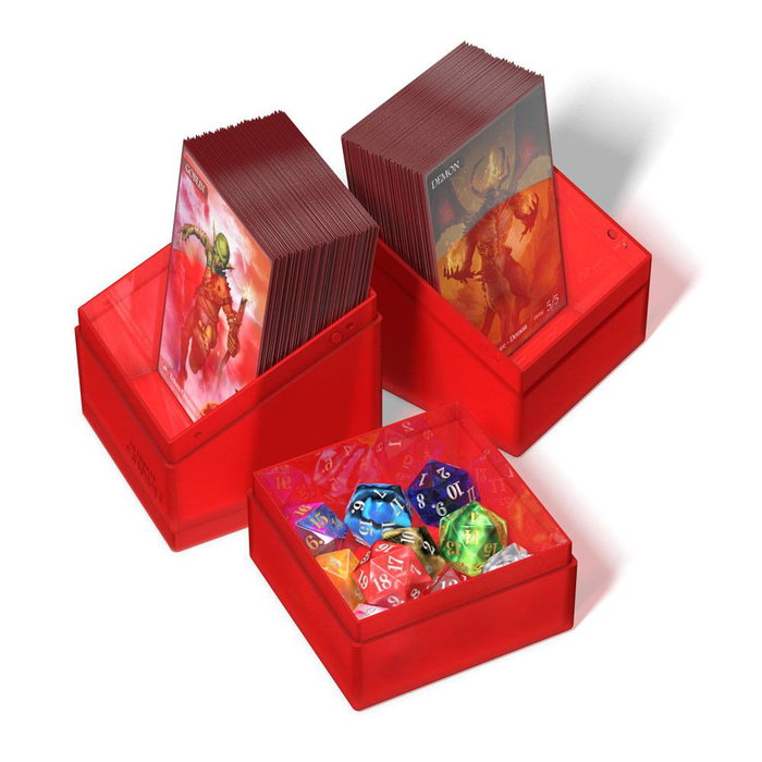 Ultimate Guard Boulder'n'Tray 100+ - Ruby Ultimate Guard Boulder'n'Tray 100+ - Ruby
