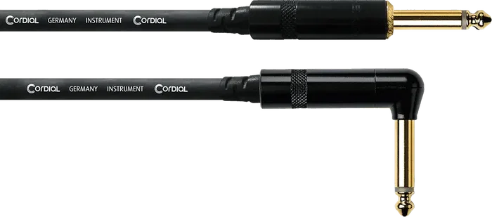 CORDIAL Câble d'instrument Jack-Jack droit/coudé 3 m