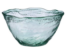 Giftdecor Centre de table en verre Bol transparent 26 x 12.5 x 26 cm (Set de 6)