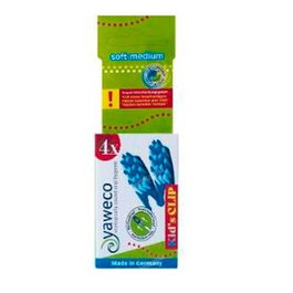 YAWECO Recambio Lot de 4 têtes de brosse à dents pour enfants avec clip, cerdas PA 10.10 biodégradables