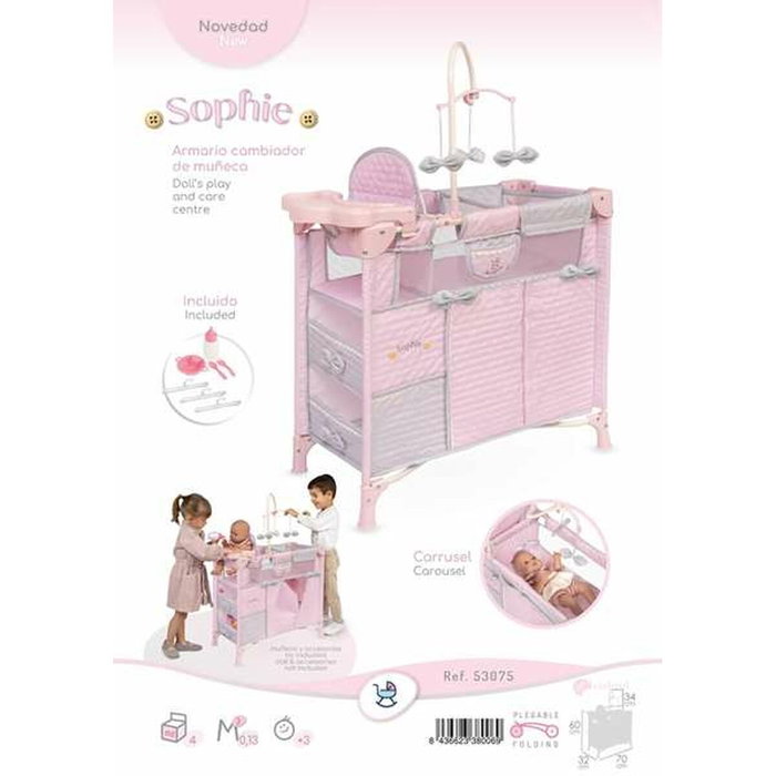 Decuevas Armoire de change pliable Sophie avec accessoires Decuevas Armoire de change pliable Sophie avec accessoires