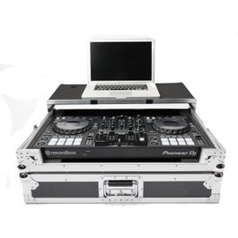 Magma DJ-Controller Workstation DDJ-800 Flightcase, Construction robuste 9 mm, Aluminium, pour Roland DJ-707