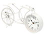 Giftdecor Horloge Forge Bicyclette Blanche 19,5 cm Métal (Set de 4)
