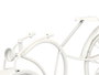 Giftdecor Horloge Forge Bicyclette Blanche 19,5 cm Métal (Set de 4)