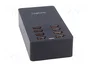 LogiLink Chargeur USB-A 44 W 8 ports Noir