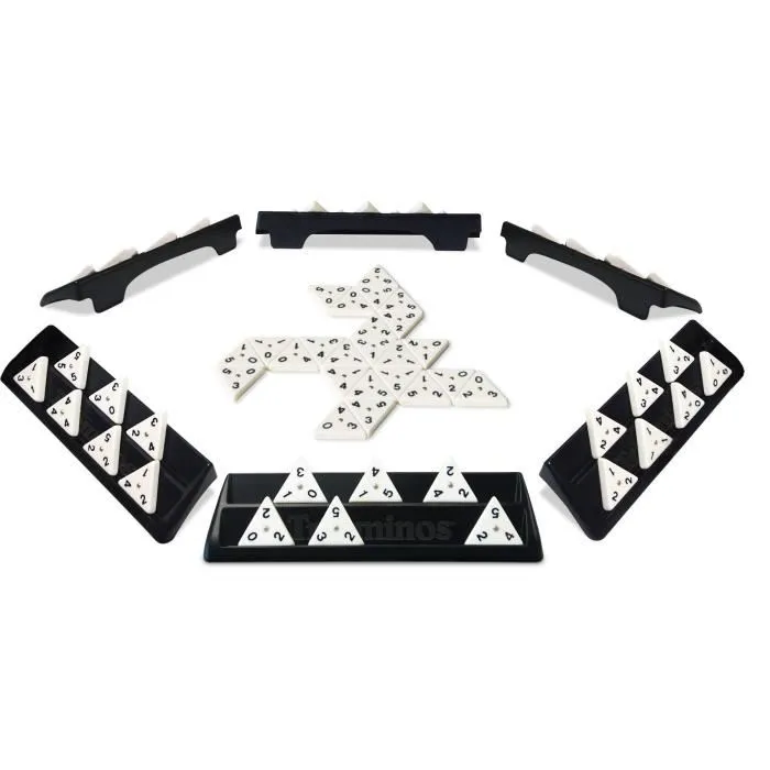 Goliath Triominos Excel 2.0 - Jeu de société familial avec 56 pièces + 20 tuiles supplémentaires pour 6 joueurs