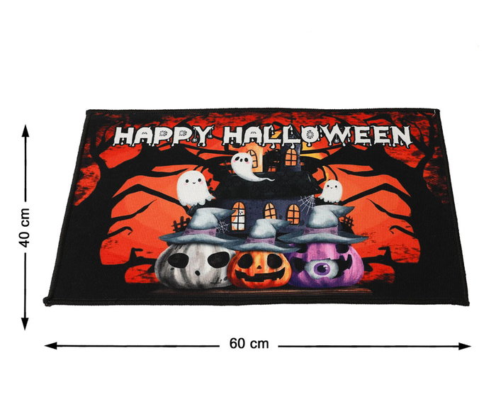 Felpudo Halloween 60x40 cm avec Fantômes et Citrouilles - Tapis d'entrée décoratif Felpudo Halloween 60x40 cm avec Fantômes et Citrouilles - Tapis d'entrée décoratif