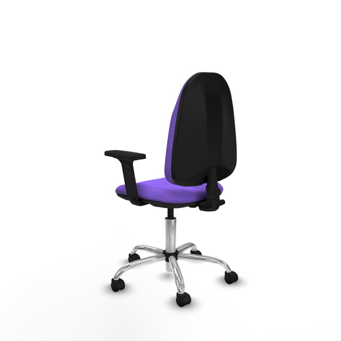 PIQUERAS Y CRESPO Chaise de bureau Algarra, tissu lilas, mécanisme Contact permanent