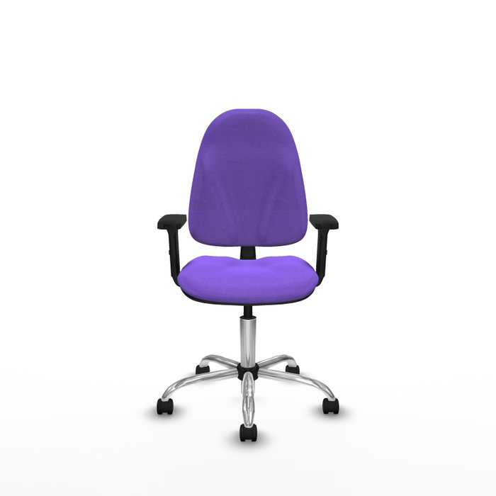 PIQUERAS Y CRESPO Chaise de bureau Algarra, tissu lilas, mécanisme Contact permanent