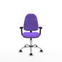 PIQUERAS Y CRESPO Chaise de bureau Algarra, tissu lilas, mécanisme Contact permanent