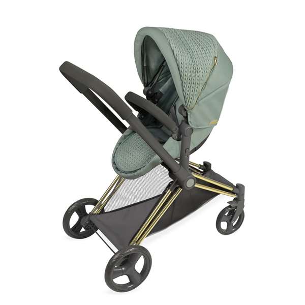 Decuevas Coche de muñeca 3x1 plegable - Poussette de poupée 3 en 1 pliable pour poupées jusqu'à 50 cm - Métal, plastique, polyester