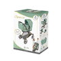 Decuevas Coche de muñeca 3x1 plegable - Poussette de poupée 3 en 1 pliable pour poupées jusqu'à 50 cm - Métal, plastique, polyester