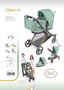 Decuevas Coche de muñeca 3x1 plegable - Poussette de poupée 3 en 1 pliable pour poupées jusqu'à 50 cm - Métal, plastique, polyester