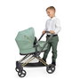 Decuevas Coche de muñeca 3x1 plegable - Poussette de poupée 3 en 1 pliable pour poupées jusqu'à 50 cm - Métal, plastique, polyester
