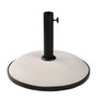 Marbueno 10451 Base pour Parapluie Rond en Béton Blanc 45x36 cm 20kg Jardin Piscine Terrasse