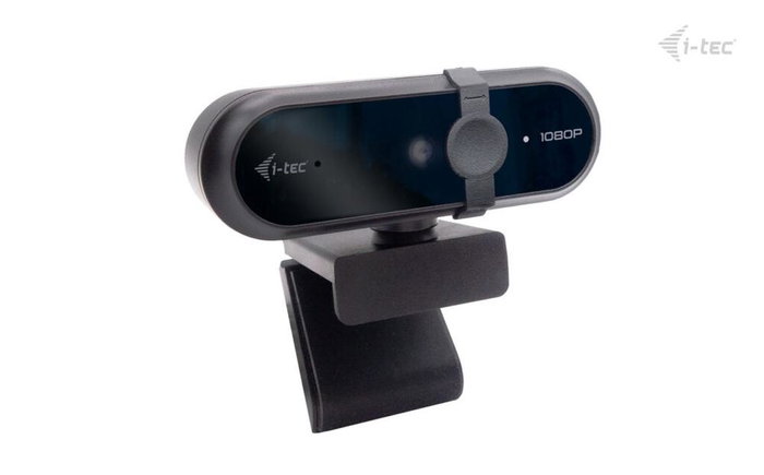 I-tec Solomon 100 Webcam Full HD 1080p 2MP avec Microphone intégré et Cache de confidentialité USB Plug & Play
