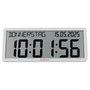 Kienzle Horloge murale radio contrôlée avec affichage de la date, blanc