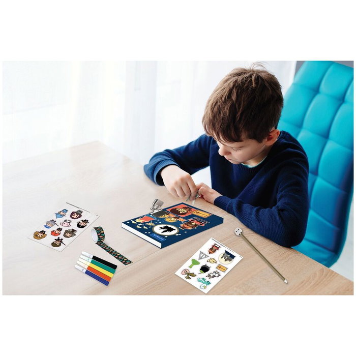 Lexibook Diario Secreto Electrónico Harry Potter, Journal Magique avec Effets de Lumière, 100 Pages, Candado et Llave, 5 Rotuladores et Autocollants, +3 Ans