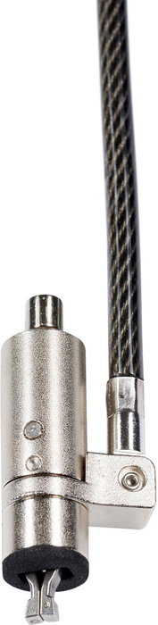 eSTUFF Câble de sécurité antivol avec clé pour fente Wedge Slot - Compatible tablettes, PC portables et Dell (Ø 4,5 mm, 180 cm)