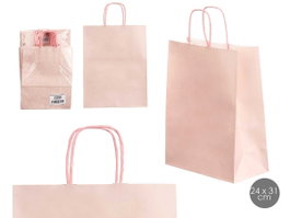 PINCELLO Sac en papier Rosa palo 24x31cm