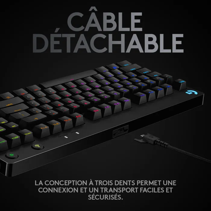 Logitech G Pro Clavier Gamer Mécanique Noir Logitech G Pro Clavier Gamer Mécanique Noir