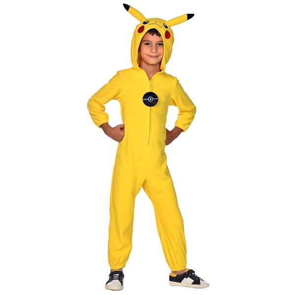 Liragram - Costume enfant Pokémon Pikachu, déguisement, taille M pour 8-10 ans (3 ans et plus)