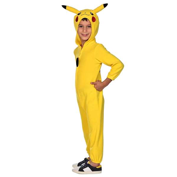 Liragram - Costume enfant Pokémon Pikachu, déguisement, taille M pour 8-10 ans (3 ans et plus)