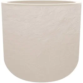 EDA Volcania Up Pot de fleurs Rond 50 cm 67 L Intérieur/Extérieur Décoration Pierre Beige Calcaire Ø 48,5 x H 46,2 cm