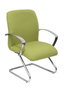 Piqueras Y Crespo Chaise Caudete Confidente Vert Olive avec Bras Fixes