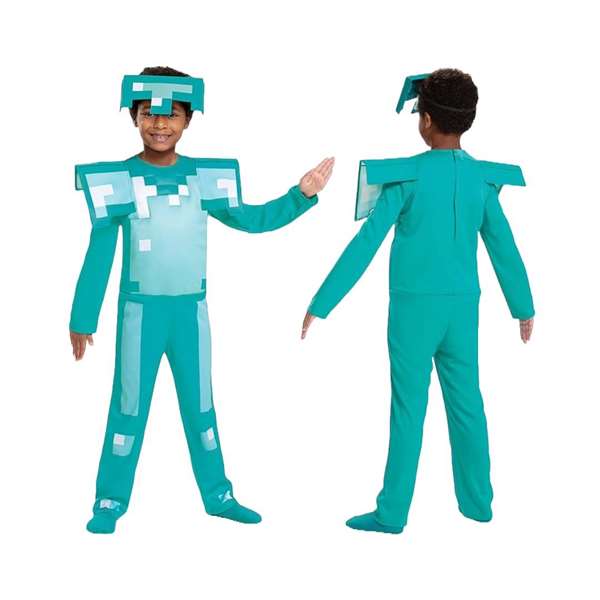 Liragram Déguisement Minecraft Armor Lujo Taille 7-8 Ans