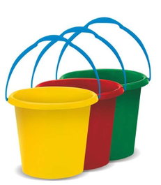 AVC Seau de plage 18,5x15,5 cm Plastique Multilingue