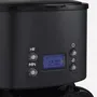 H.Koenig MG32 Cafetière Programmable 1,5 L (12 Tasses) 1000 W - Écran LCD, Maintien au Chaud - Noir et Acier Inoxydable