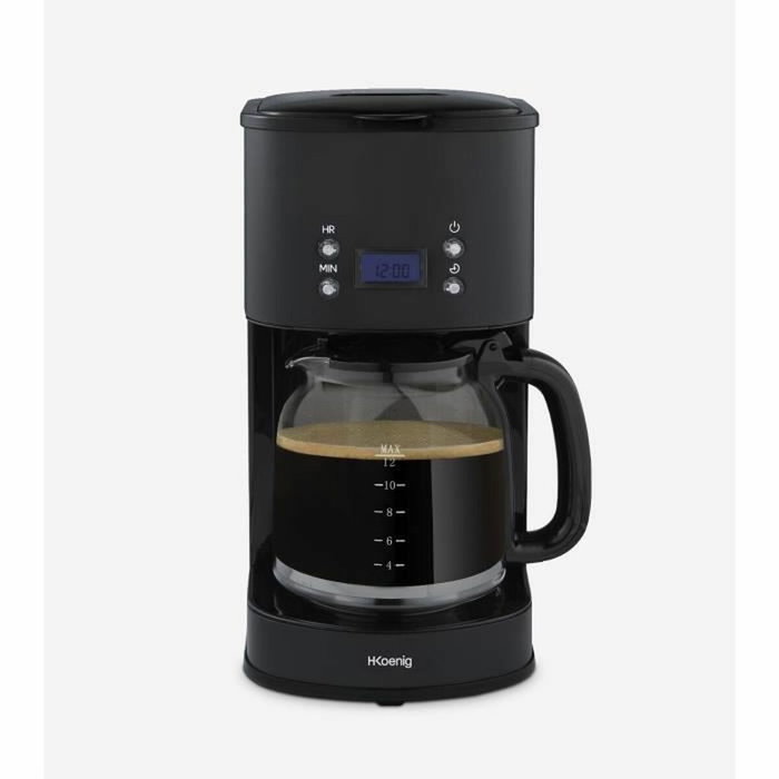 Hkoenig MG32 Cafetière programmable 1,5 L - Noir et Acier Inoxydable Hkoenig MG32 Cafetière programmable 1,5 L - Noir et Acier Inoxydable