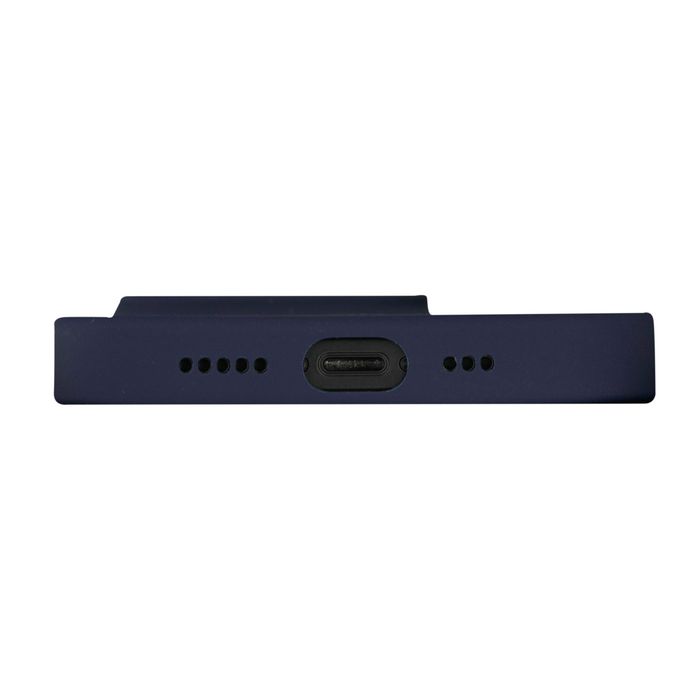 dbramante1928 Monaco Étui MagSafe Silicone Recyclé pour iPhone 15 Pro - Pacific Blue, Protection Impact 3 Couches, Grip Doux