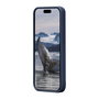 dbramante1928 Monaco Étui MagSafe Silicone Recyclé pour iPhone 15 Pro - Pacific Blue, Protection Impact 3 Couches, Grip Doux
