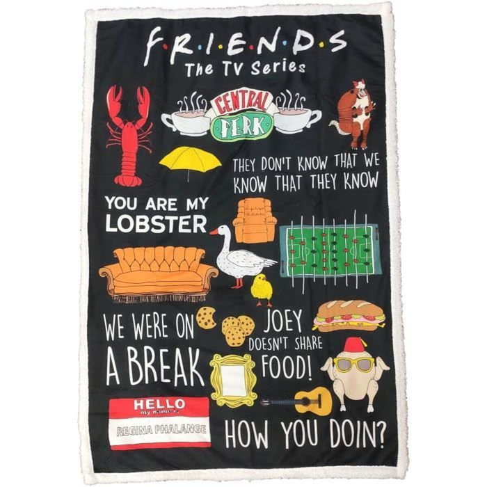 Friends Couverture Sherpa 100 x 150 cm