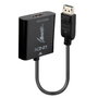 Lindy Convertisseur Actif DisplayPort 1.2 vers HDMI - Adapter pour Affichage 4K UHD 60Hz, HDR, HDCP 2.2, Audio, Compatible NVIDIA/AMD - Câble 15 cm
