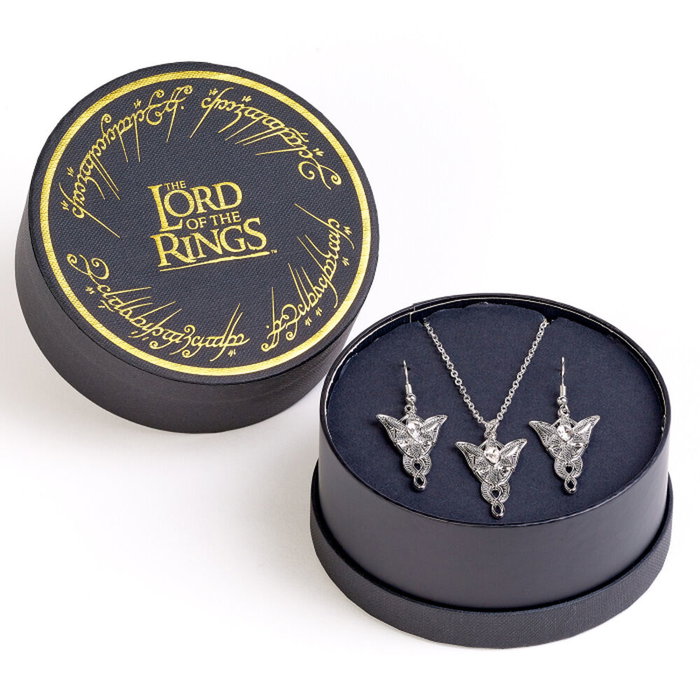 THE CARAT SHOP Set de pendentif et boucles d'oreilles Evenstar El Señor de los Anillos