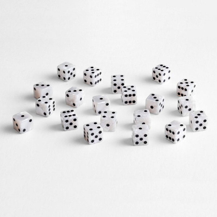 Q Workshop pack dés Full Pack D6 Pearl (20) Q Workshop pack dés Full Pack D6 Pearl (20)