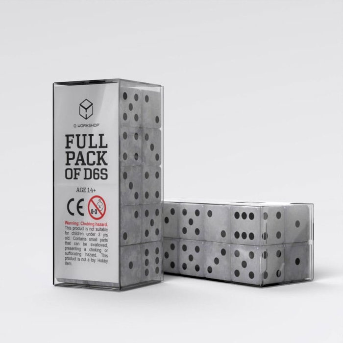 Q Workshop pack dés Full Pack D6 Pearl (20) Q Workshop pack dés Full Pack D6 Pearl (20)
