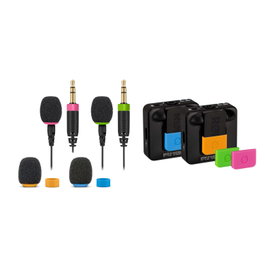 RODE Colors 2 - Kit d'identification par couleurs avec filtres en mousse, anneaux pour câbles, étiquettes pour clips Wireless Go et autocollants pour micros RØDE