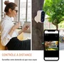 Konyks Camini Air 2S - Caméra de sécurité extérieure solaire avec vision nocturne couleur, détection de mouvement, sirène, éclairage, batterie longue autonomie