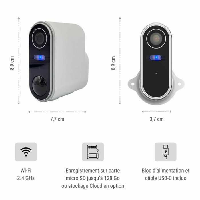 Konyks Camini Air 2 Solar Caméra de surveillance extérieure sans fil