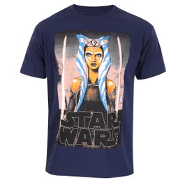 Star Wars T-shirt à manches courtes White Blades Bleu Unisexe S