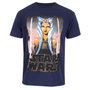 Star Wars T-shirt à manches courtes White Blades Bleu Unisexe S